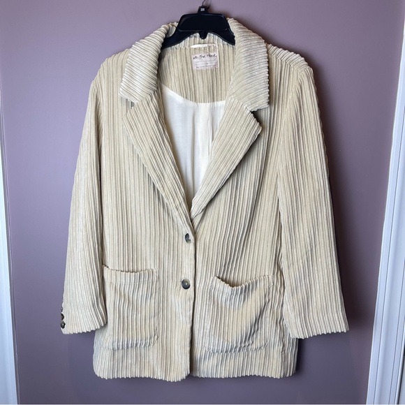 We the Free Everly Corduroy Blazer Khaki - Size L - Picture 4 of 13